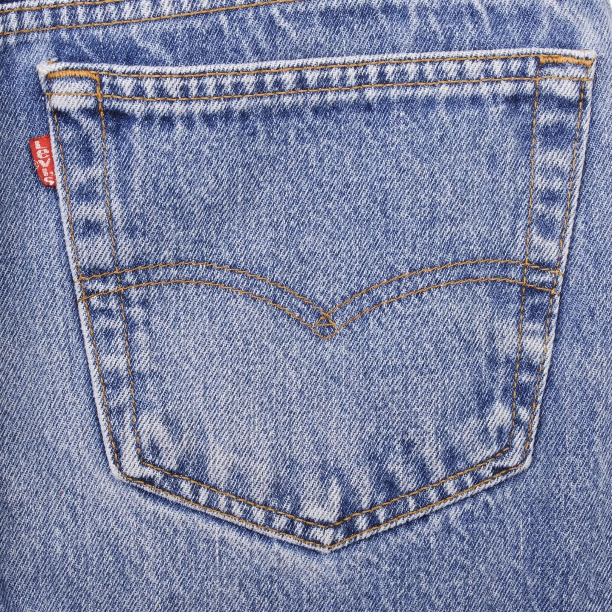 VINTAGE LEVIS 501 JEANS INDIGO 1980S SIZE W35 L34 MADE IN USA