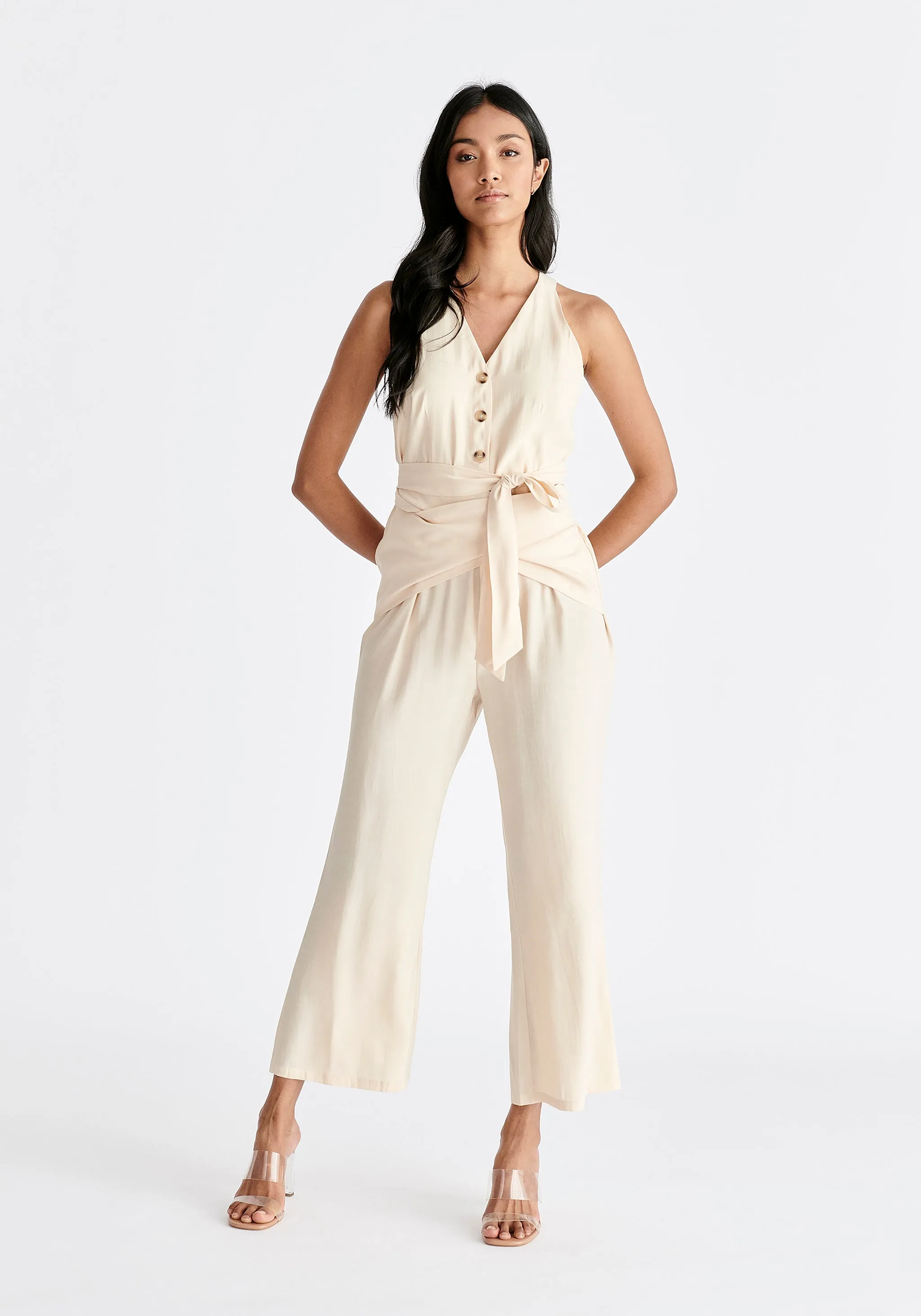 Waist Tie Jumpsuit