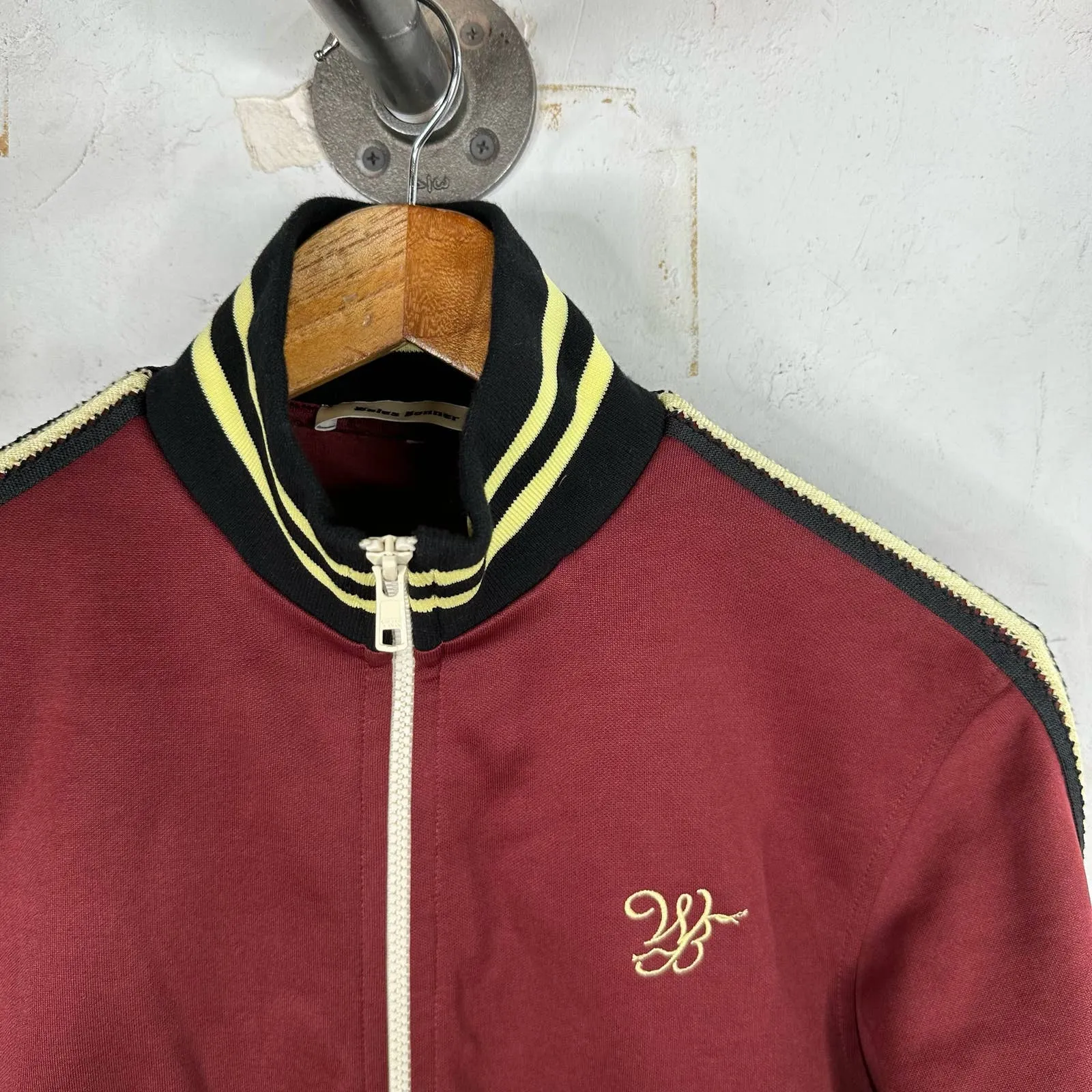 Wales Bonner Burgundy Track Jacket