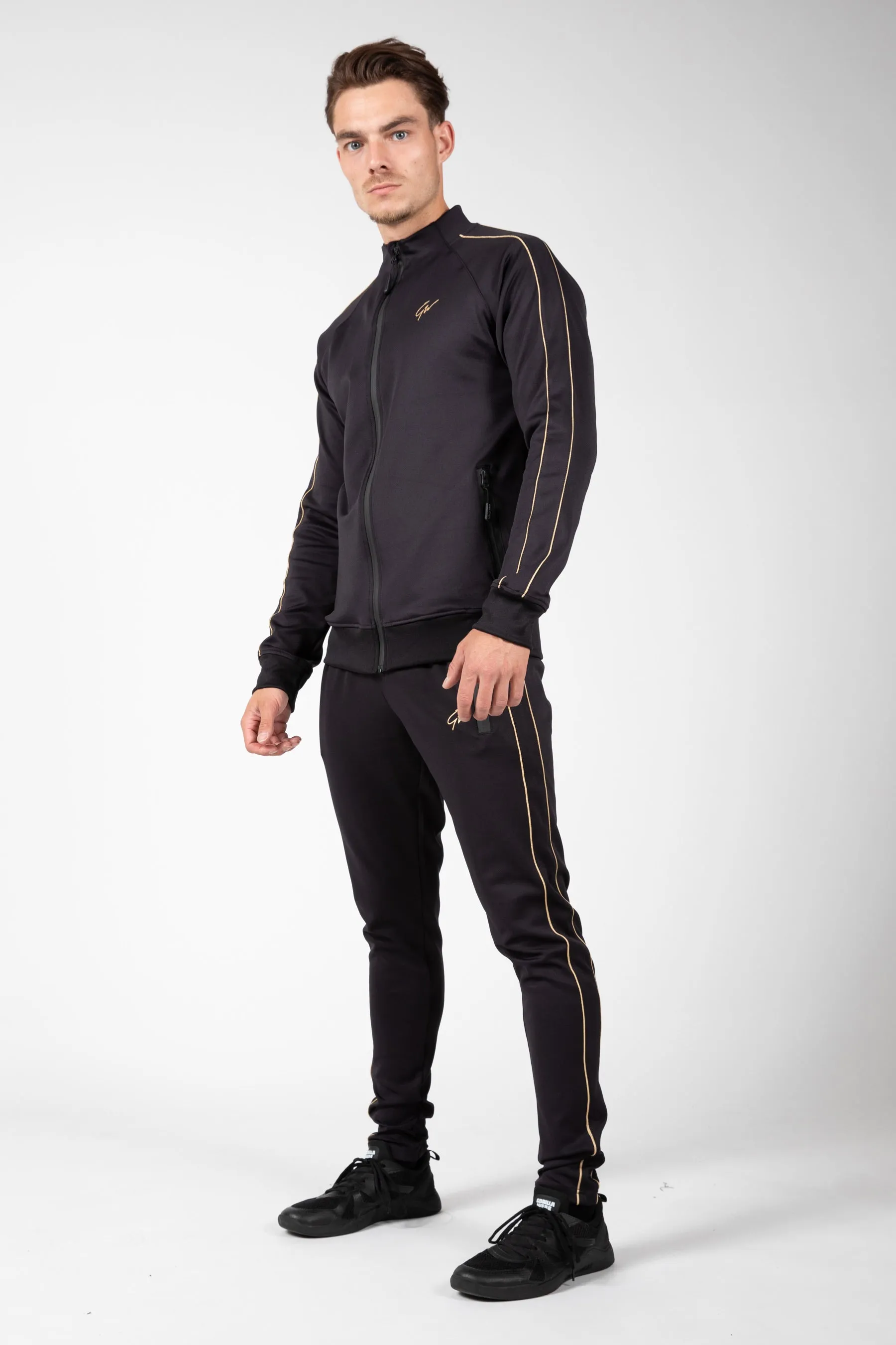 Wenden Track Pants - Black/Gold