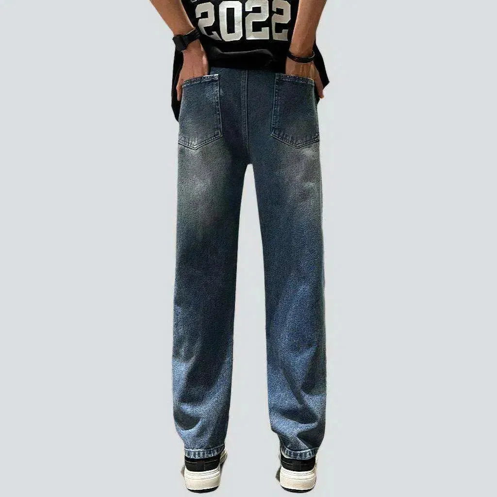 Whiskered street jeans
 for men