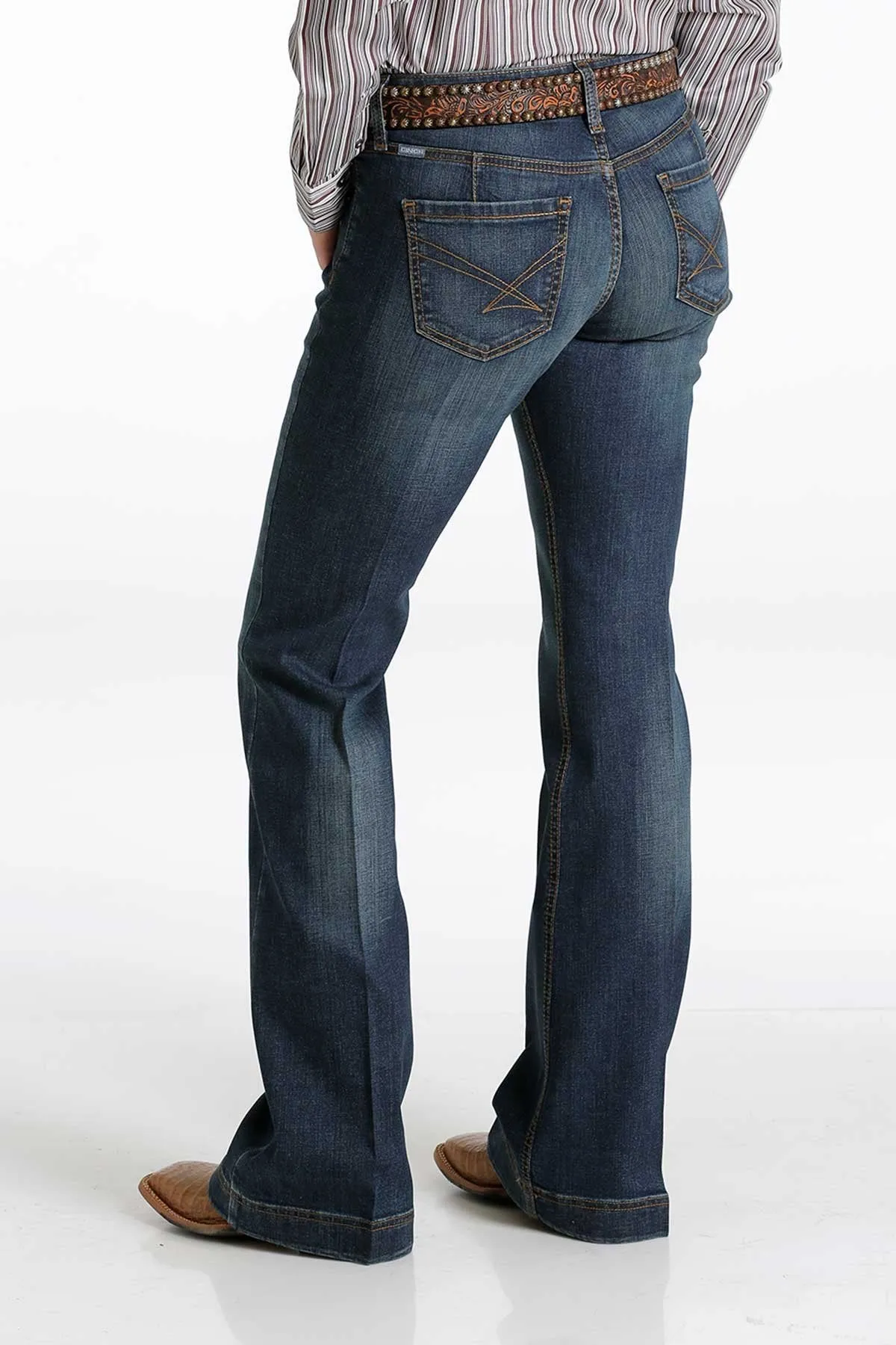 WOMEN'S SLIM FIT LYNDEN JEAN - DARK STONEWASH