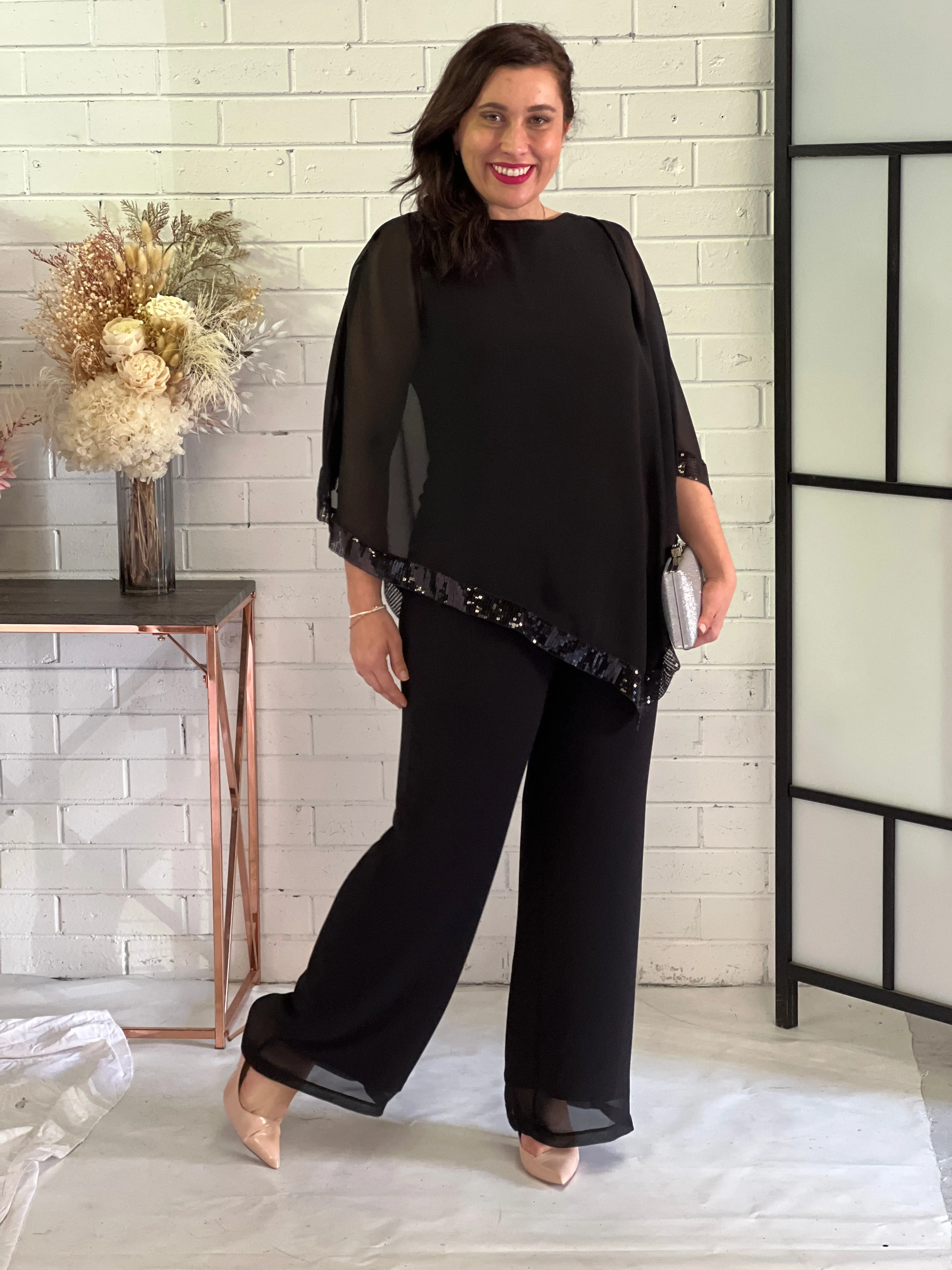 Zoe Black Evening Top